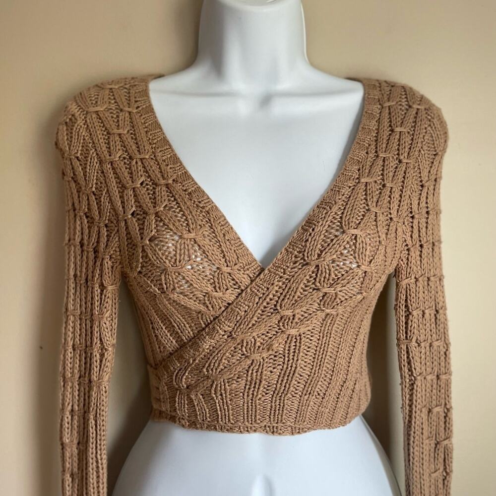 Guess Jeans Y2K Wrap Sweater Sexy Top Women's Size S